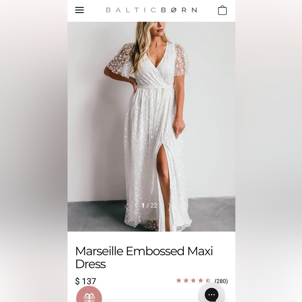 White Baltic Born Dress